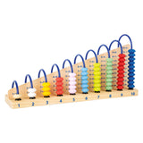 Abacus de madera de pie pequeño