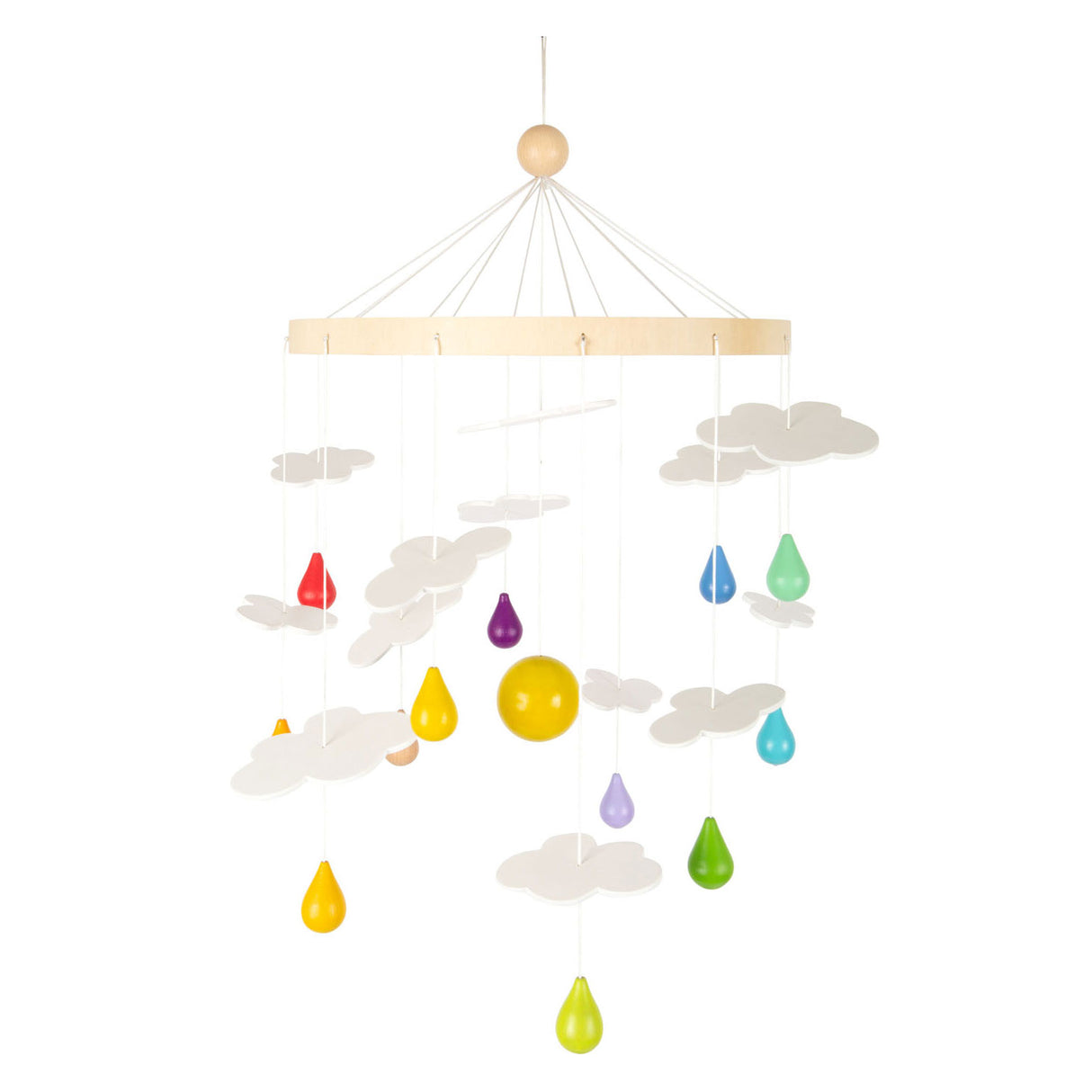 Small foot wooden baby mobile rainbow