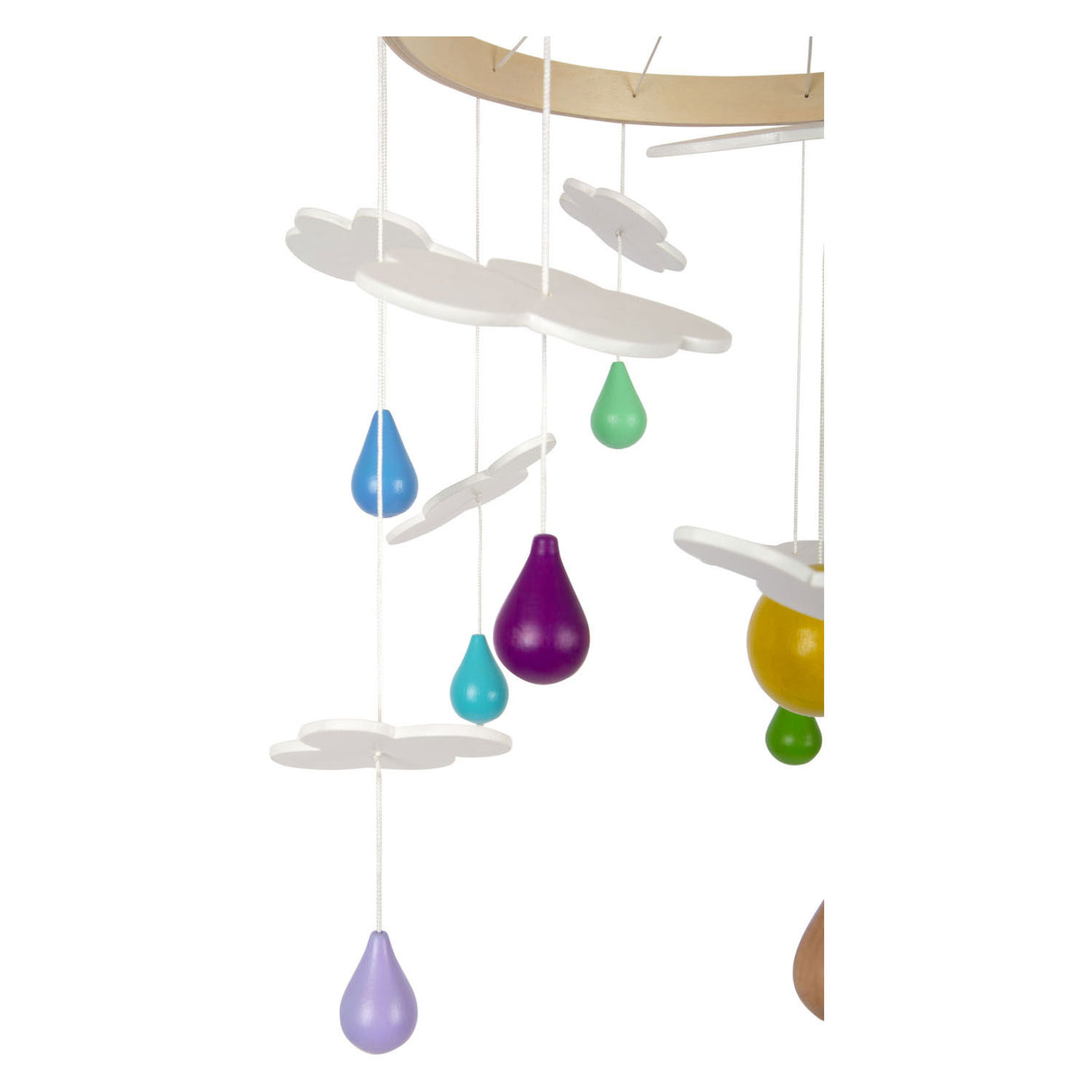 Small foot wooden baby mobile rainbow