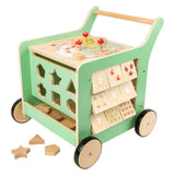 Drewniana drewniana stóp Baby Walker Center Pastel Green