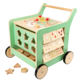 Small foot - houten baby walker loopwagen activiteitencentrum