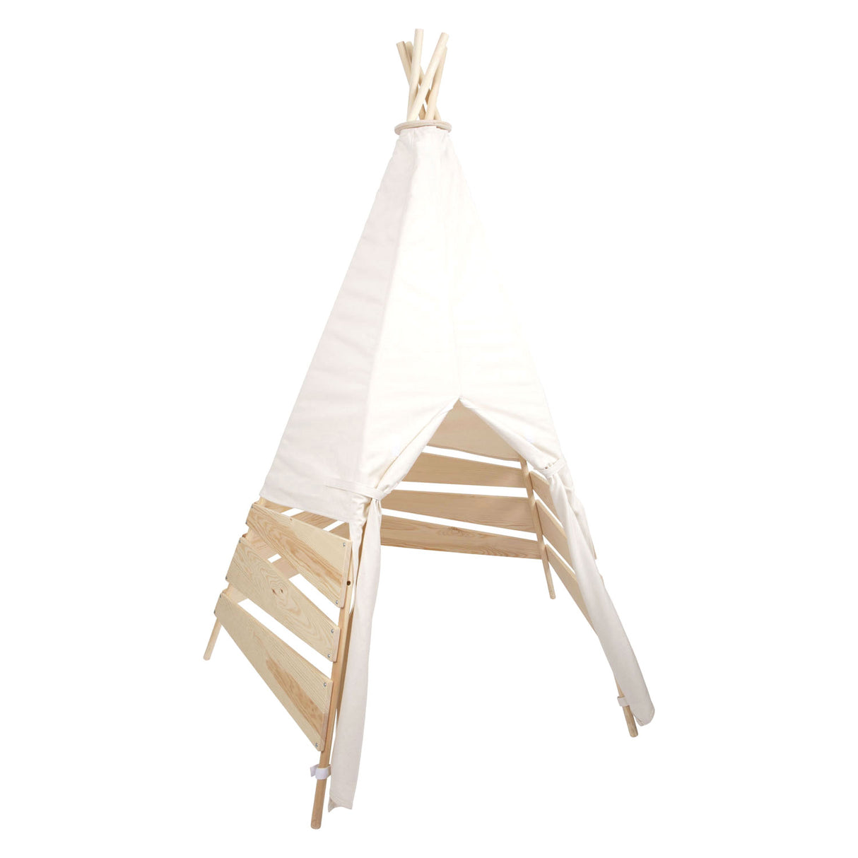 Tenda tipi in legno a piede esterno