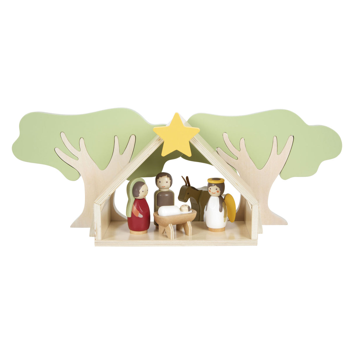 Small Foot - Wood Christmas Crib Play Set