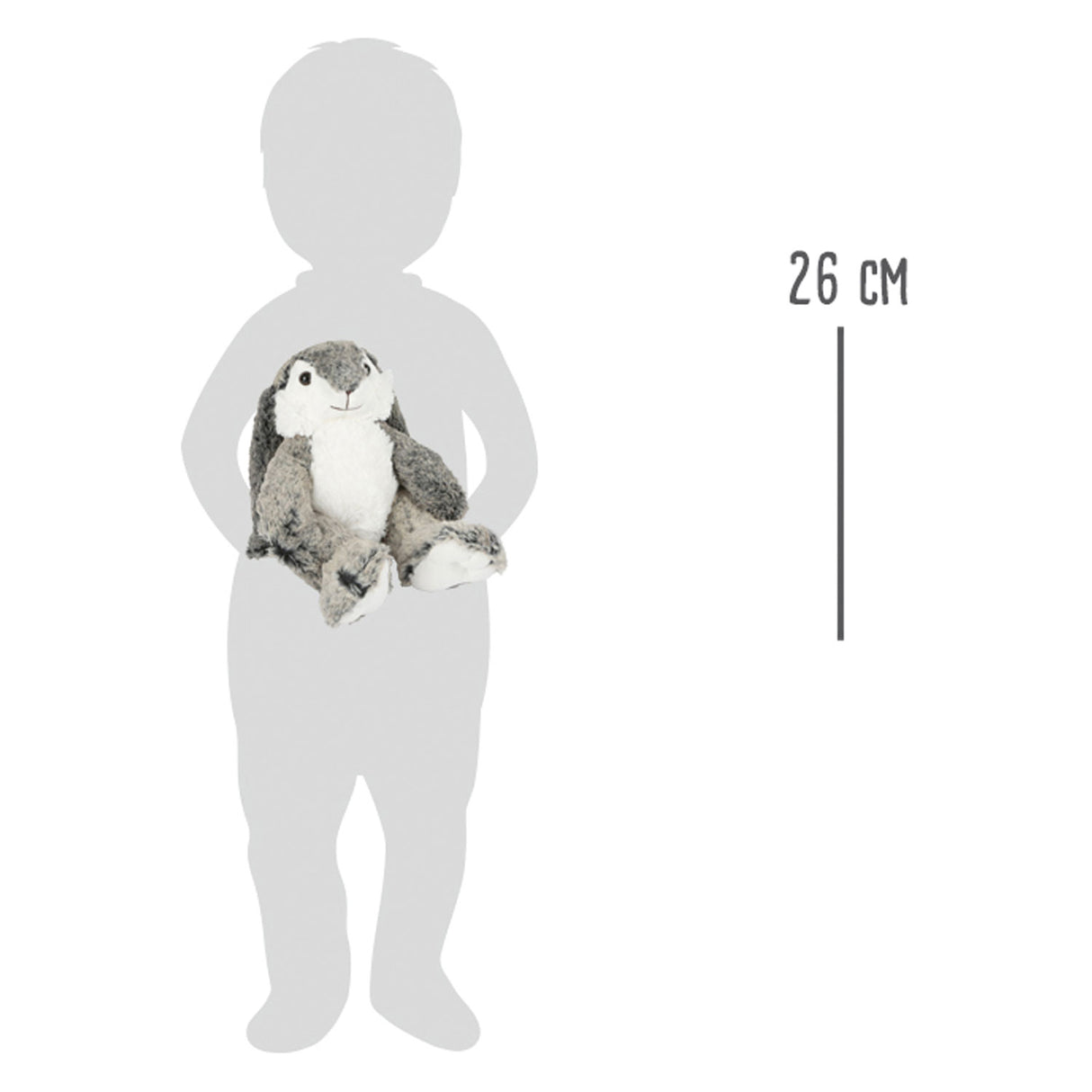 Mała stopa - przytul Plush Rabbit, 26 cm