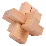 Puzzle cerebrali in legno a piede piccoli, set di 4