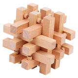 Puzzle cerebrali in legno a piede piccoli, set di 4