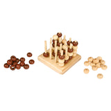 Small foot foor n a row 3D wooden strategy game