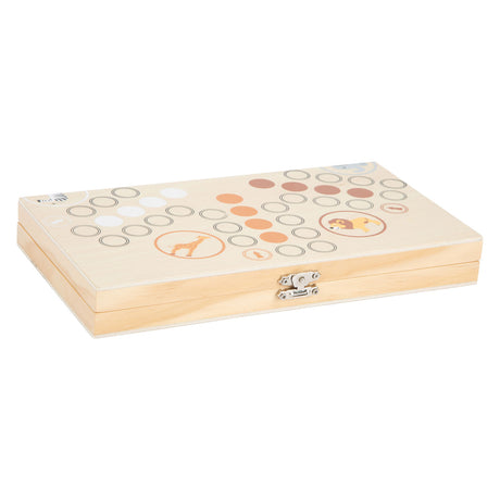 Small foot - houten ludo spel safari - 6 spelers