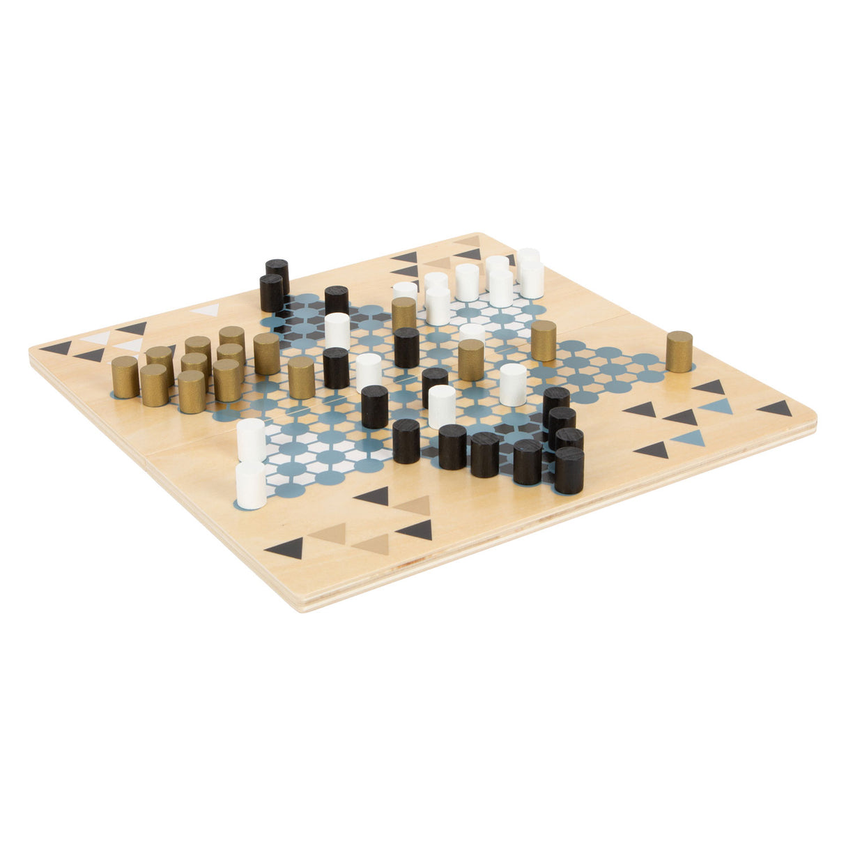 Small Foot Barricade and Halma wooden board game 2in1