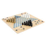 Small Foot Barricade and Halma wooden board game 2in1