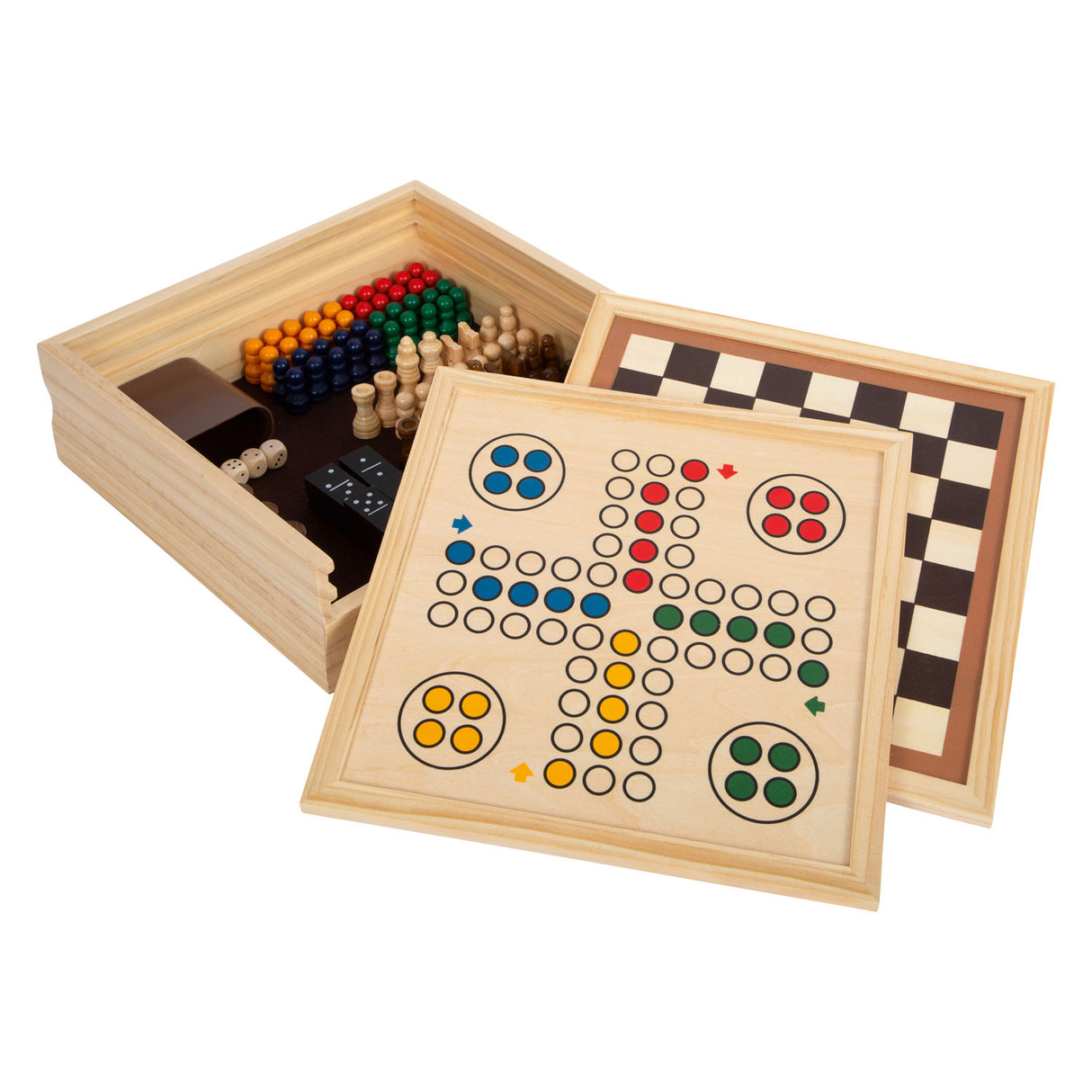 Small foot wooden games 7 classics in storage box