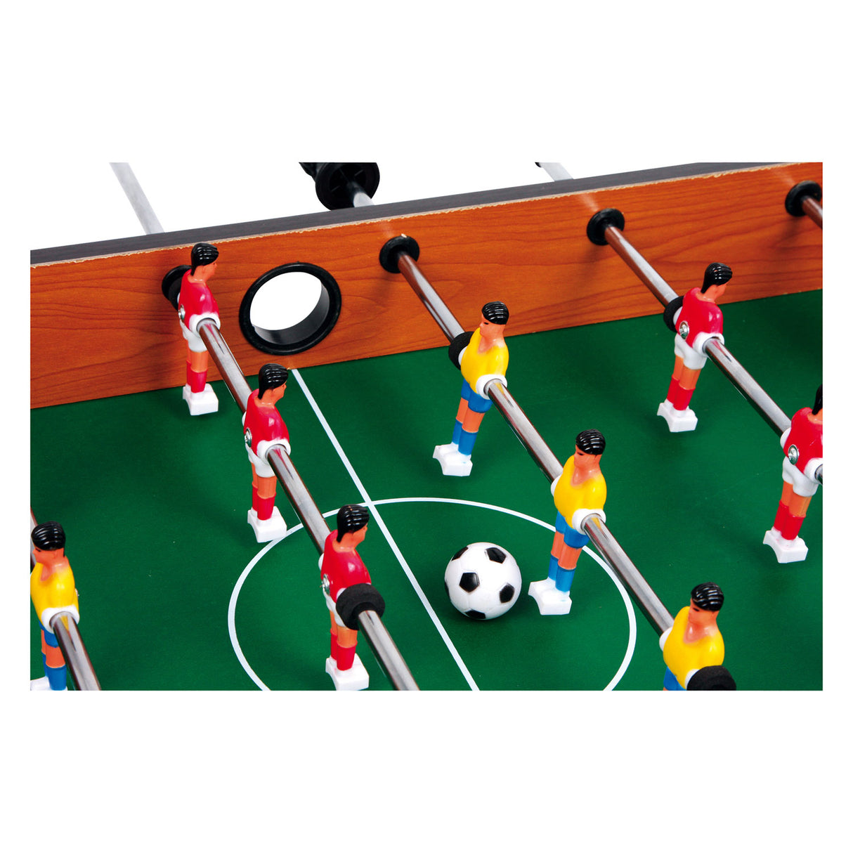 Petit pied table de bois football marron petit