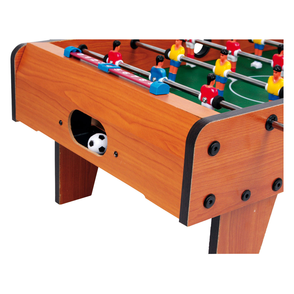 Petit pied table de bois football marron petit