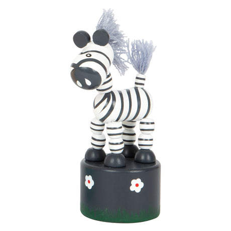 Small foot - houten drukfiguur wilde dieren, set van 6