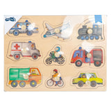 Small Foot Wood Bubble Puzzle City fordon, 9: e.