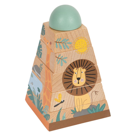 Small foot - stapeltoren safari, 6dlg.