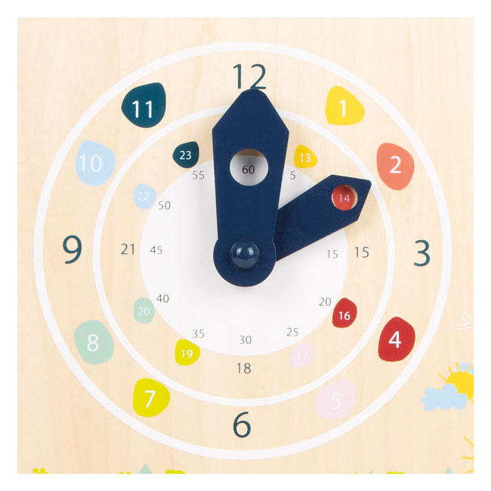 Small Foot Wood Calendar Clock Seasons (tyska)