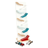 Small foot wooden motorway tower with cars, 3dlg.