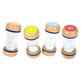 Small foot wooden hourglasses XL set, 4dlg.