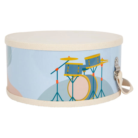 Small foot - houten trommel groovy beats met stokken, 3dlg.