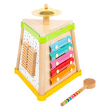 Small foot wooden music three -corner with dots