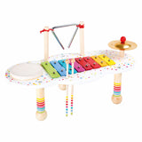 Small foot wooden music table with dots, 3dlg.