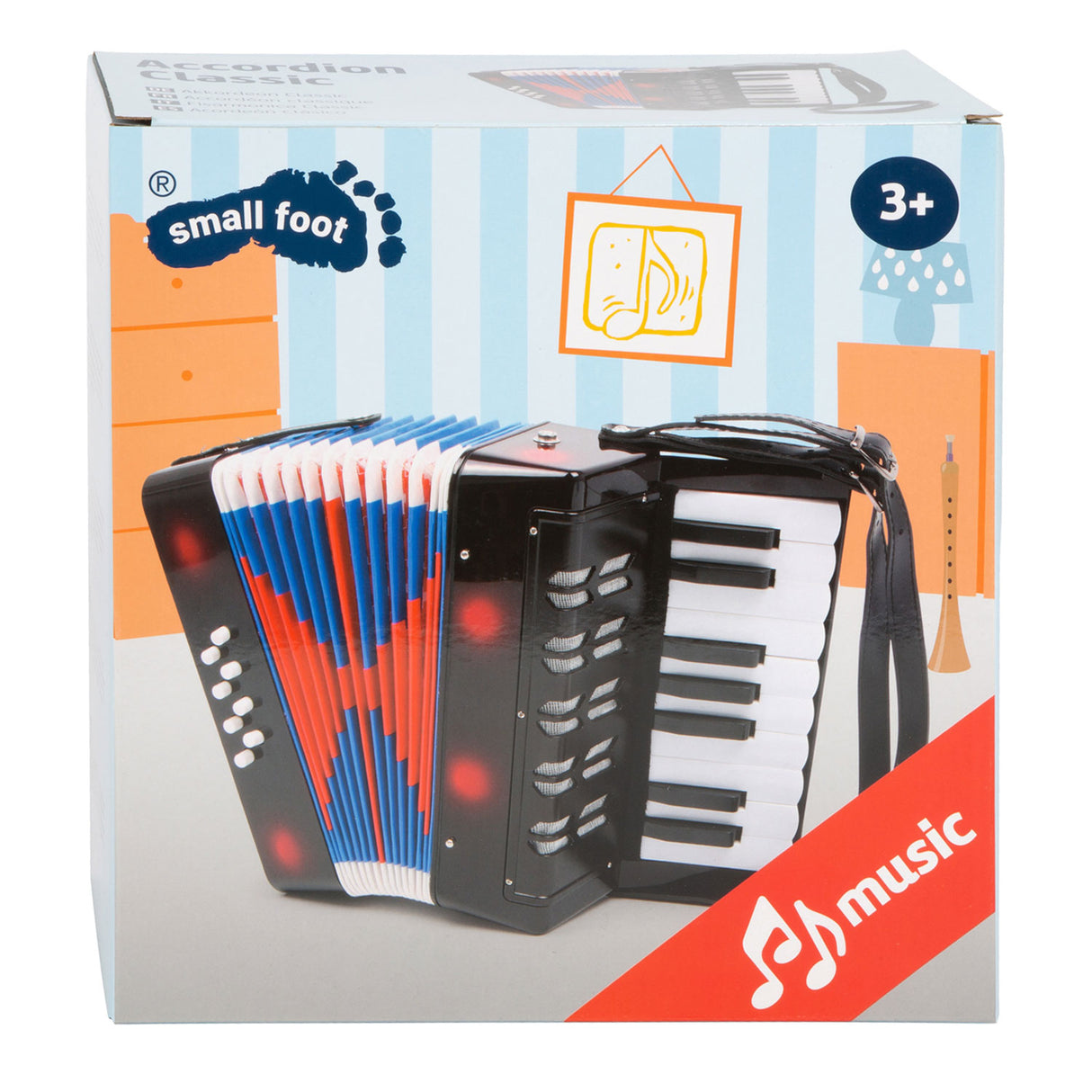 Small foot accordion classic