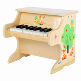 Small foot wooden piano small fox