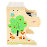 Small foot wooden piano small fox