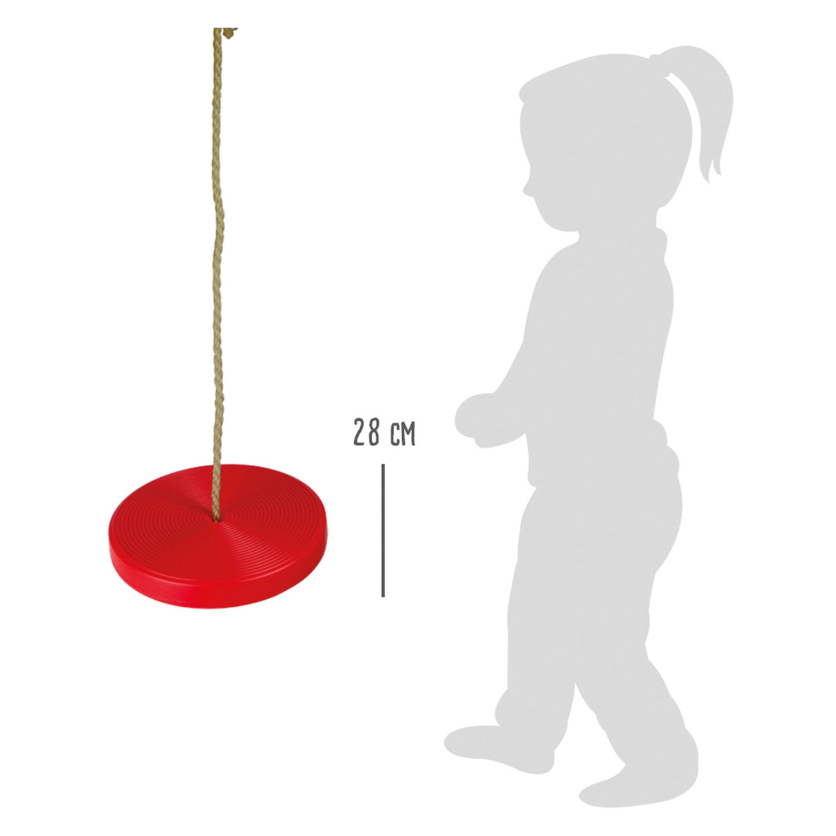 Disc rock a piede piccolo rosso, 175 cm