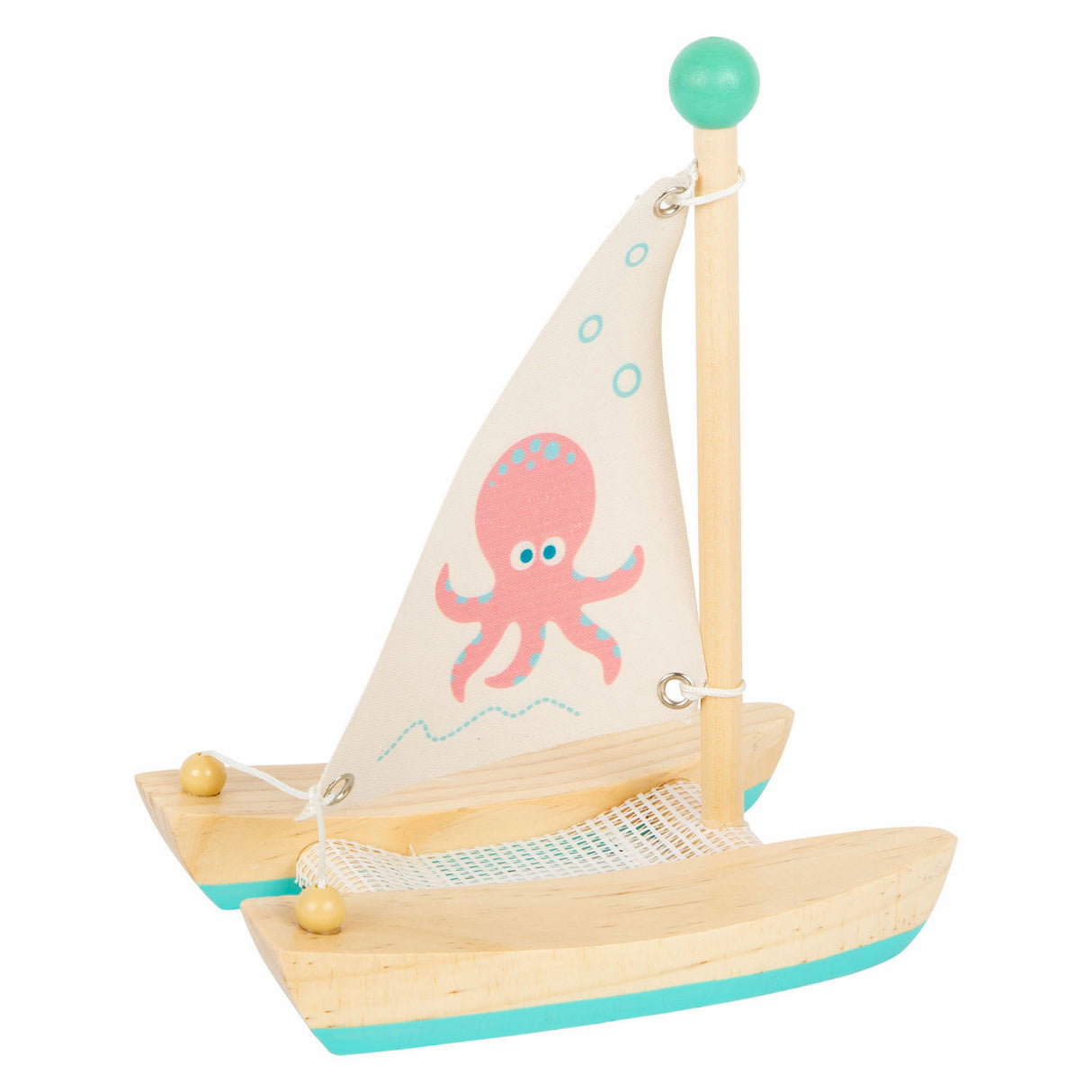 Kleng Fouss Bad Toys Holz Catamaman Octopus