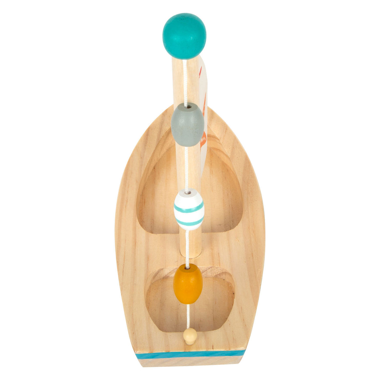 Kleine Fußbadspielzeug Holzsegelboot Zeester