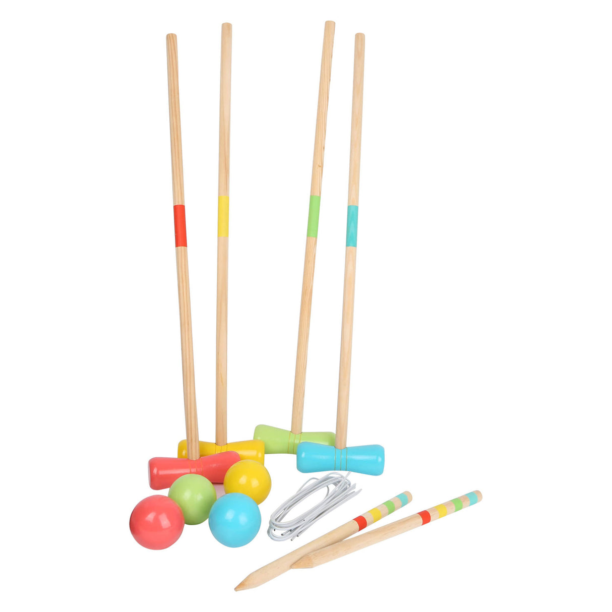 Small foot wooden croquet offside, 20dlg.