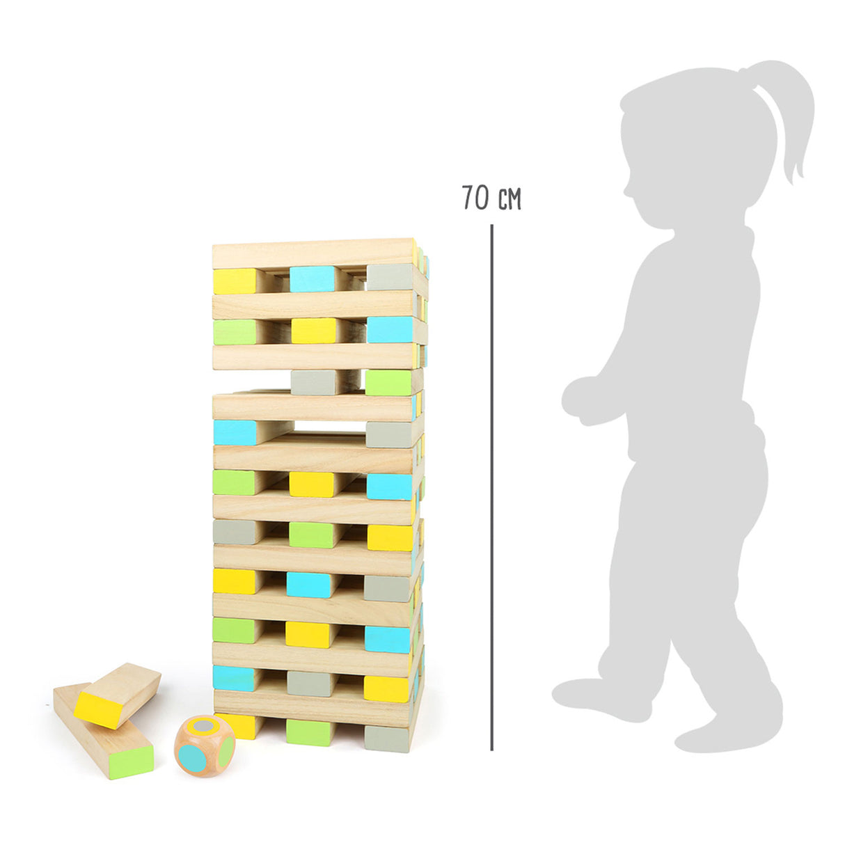 Small Foot Wood Wiebelt Tower Balance Game XXL