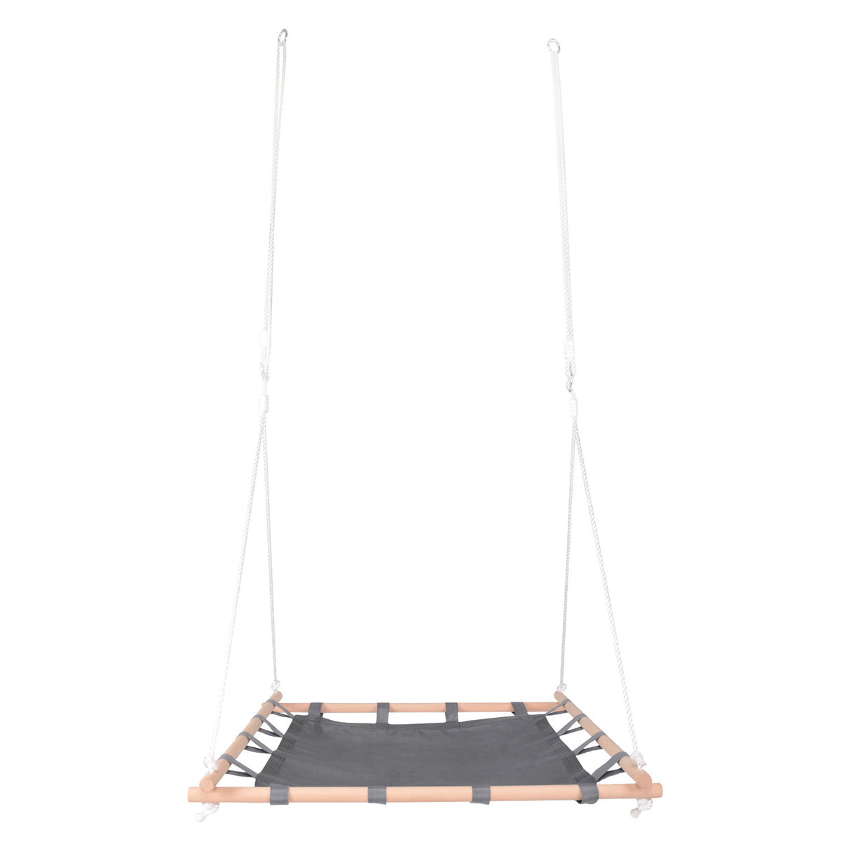 Swing del nido di piccoli piedi con telaio in legno, 100x100 cm