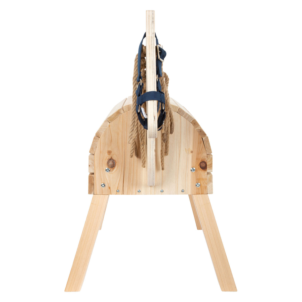 Small foot wooden horse Compact