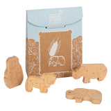 Kleine Fußholz -Playetts Tiere Cracker, 8dlg.