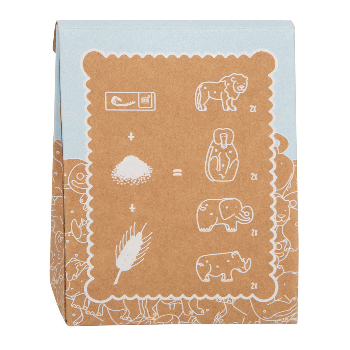 Small foot - houten speeleten dieren crackers, 8dlg.