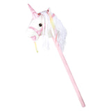 Kleiner Fuß Holz Hobby Pferd Einhorn, 90 cm