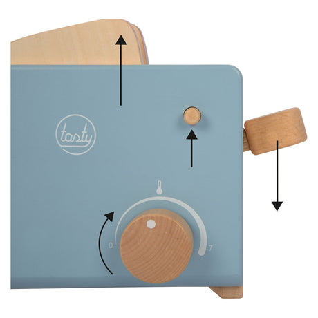 Small foot - houten broodrooster set