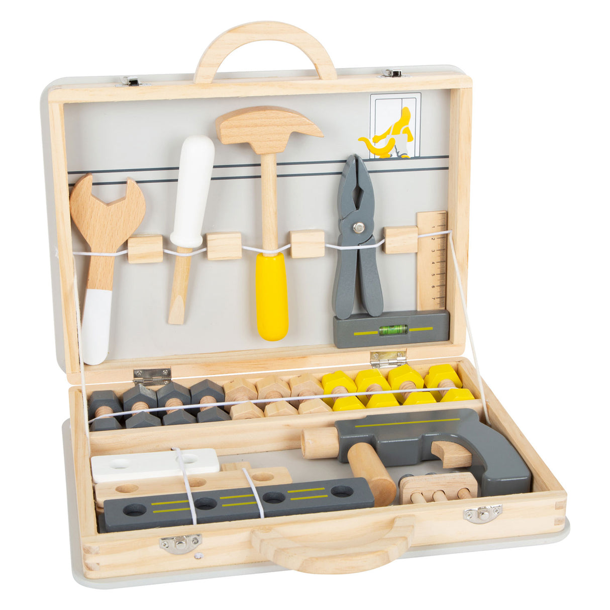 Miniwob de trou d'outils en bois à petit pied, 44dlg,