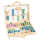 Small foot wooden tool case Nordic, 43dlg.