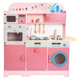 Small foot wooden play kitchen pink, 12dlg.