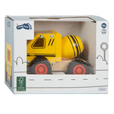 Small foot wooden cement truck yellow