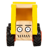 Small foot wooden cement truck yellow