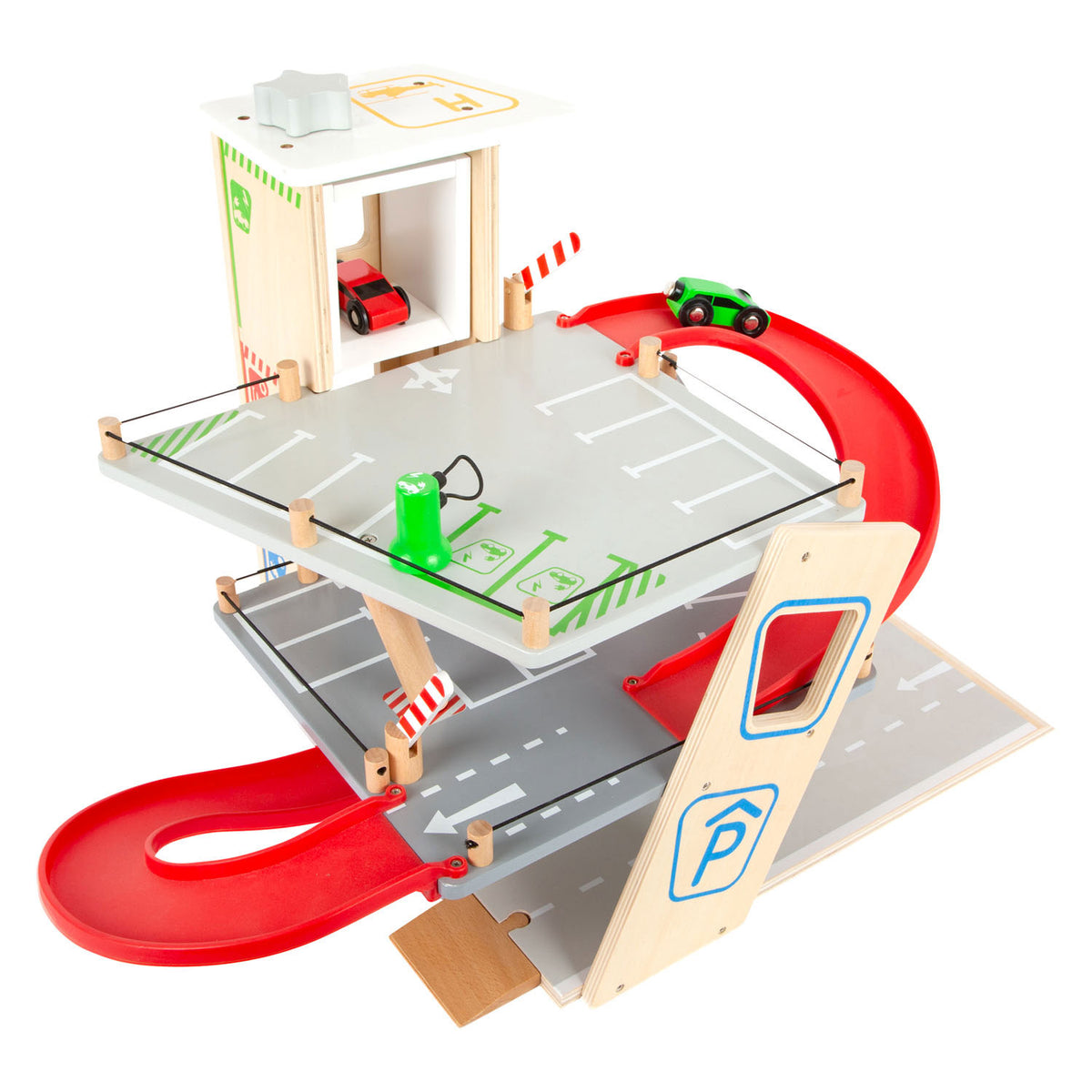 Small foot - houten garage met wasstraat