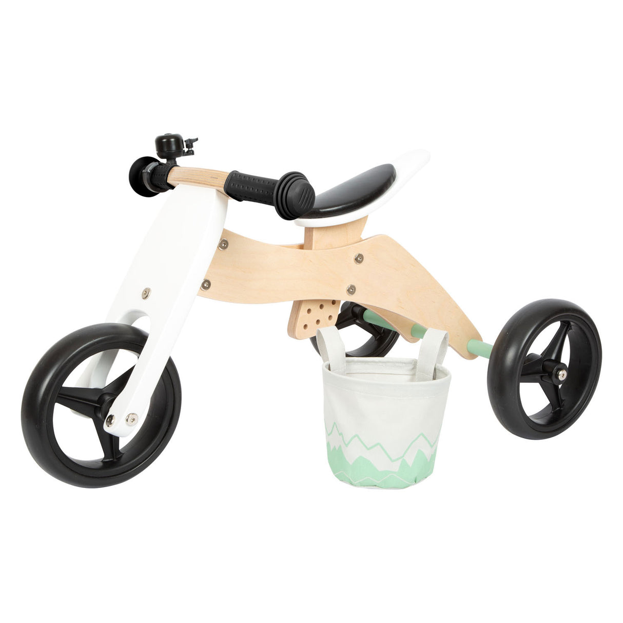 Small Foot - Wooden training Tricycle Balance Bike 2in1 Saliege Club