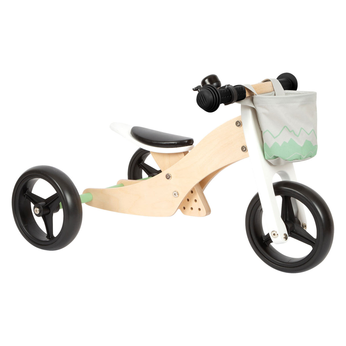 Small Foot - Wooden training Tricycle Balance Bike 2in1 Saliege Club