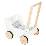 Petit bouton Pushwagen en bois à petit pied