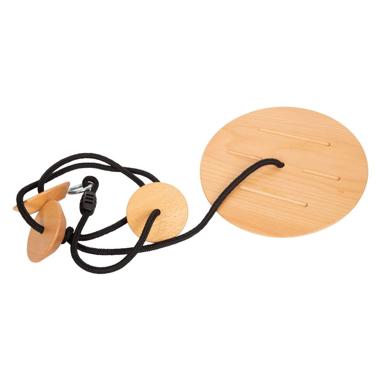 Small Foot Disc swing with climbing rope Black Line